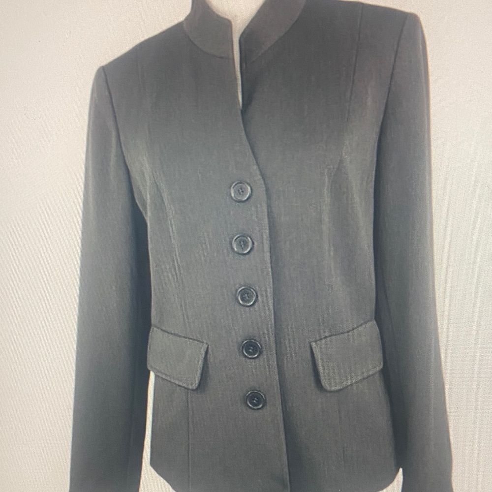 Insight New York Women's Gray
Mandarin Collar Minimalist Career
Blazer 10/C38